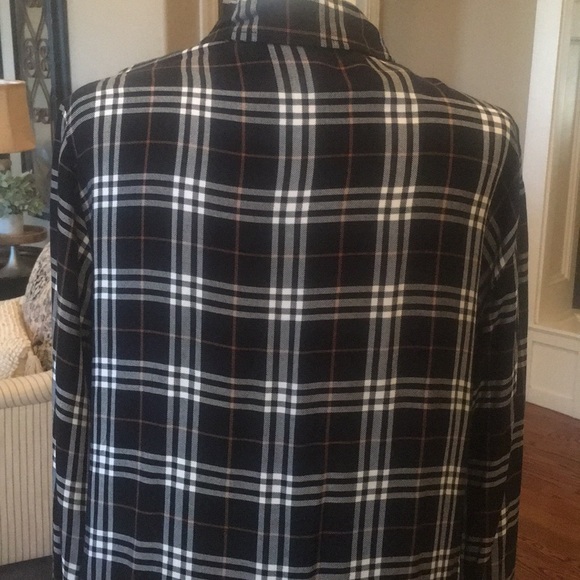 Sanctuary Plaid Buttondown 100% Rayon Top NWOT - Picture 12 of 15